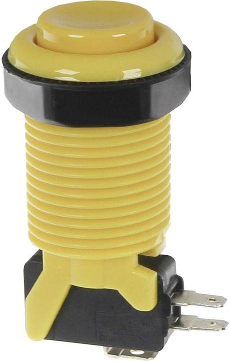 Actual product image Joy-it Input device yellow Arcade Button with microswitch yellow Arduino, Banana Pi, Cubieboard, pcDuino