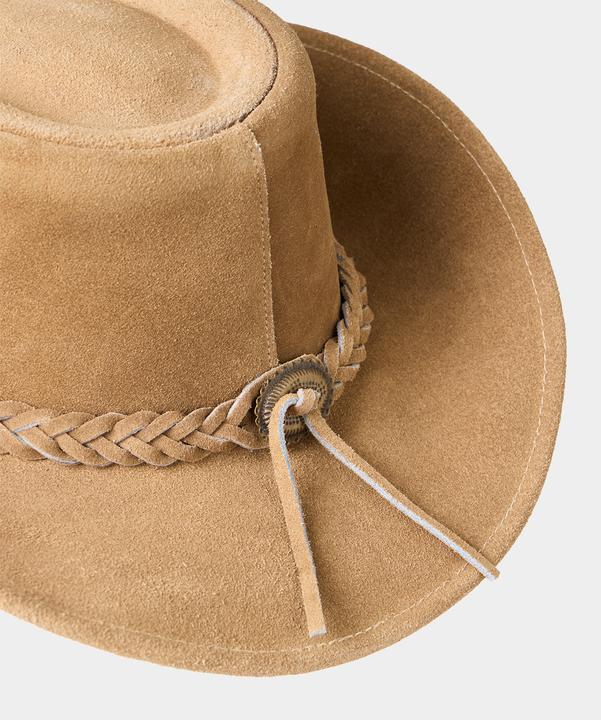 Immagine prodotto Joe Browns Leather Boho Hat with Plaited Brim Accent