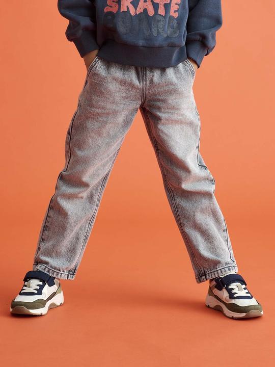 Produktbild Vertbaudet Weite Jungen Jeans mit Dehnbund, Bundweite verstellbar (104)