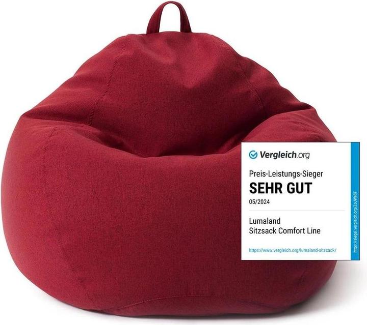 Produktbild Lumaland Sitzsack Comfort Line 250 L, Rot