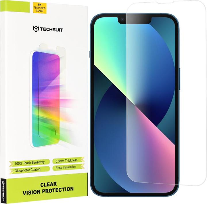 Actual product image Techsuit - Clear Vision Glass - iPhone 13 / iPhone 13 Pro / iPhone 14 - Transparent (Apple iPhone 13, Apple iPhone 13 Pro, Apple iPhone 14)