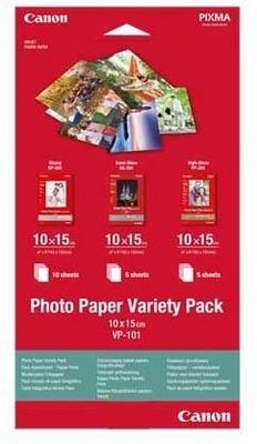 Actual product image Canon PVP-201, Pro Photo Pap.Variety Pack, 15 sheets (300 g/m², A4, 15 pcs.)
