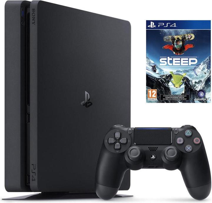 Produktbild Sony PS4 Slim 500GB + Steep