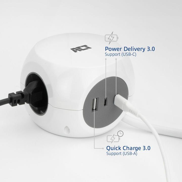 Actual product image ACT AC2420 (3 x, CEE 7/3, 1.50 m)