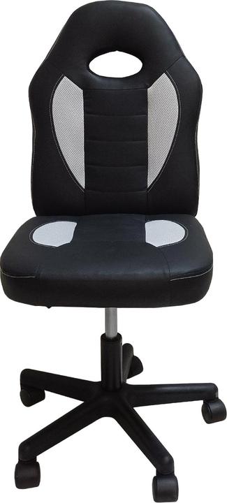 Image du produit HTI-Living Chaise de bureau réglable en hauteur et pivotant à 360° Noir-Blanc (37.50 - 47.50 cm)