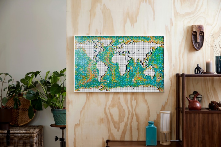 Actual product image LEGO World map (31203, LEGO Art, LEGO Rare Sets)