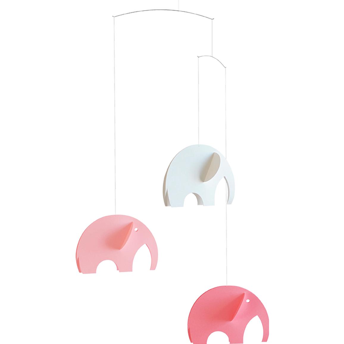 Flensted Mobiles, Babymobile, Olephants mit Geschenkbox