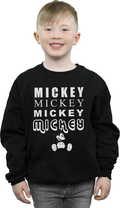 Actual product image Disney Boys Mickey Mouse Sitting Sweatshirt (128)