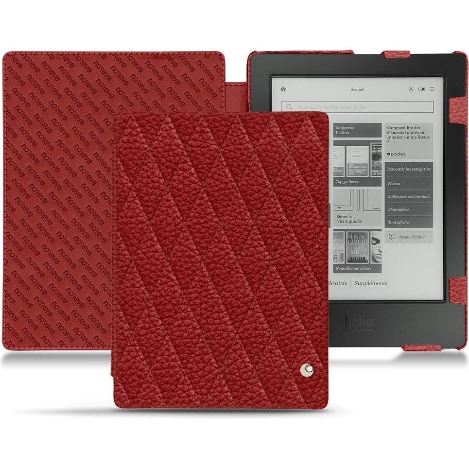 Noreve Lederschutzhülle horizontal (Aura H2O), Tablet Hülle, Rot