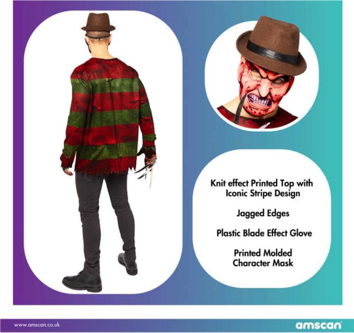 Actual product image Amscan Freddy Krüger adult costume size XL (XL)