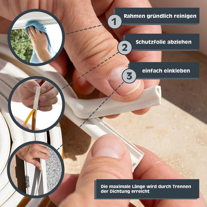 Produktbild Helpmate Türdichtung, selbstklebendes E-Profil, 18 m, braun