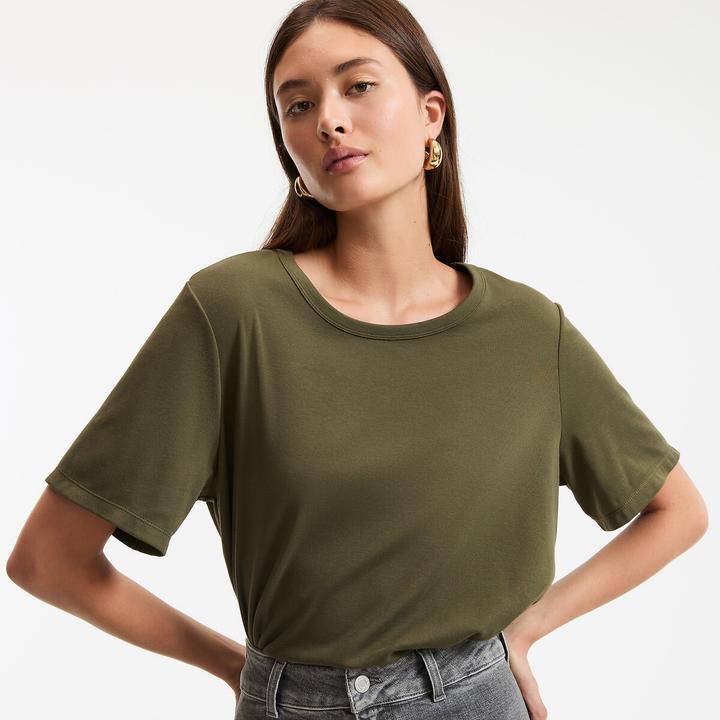 Produktbild La Redoute Collections T-Shirt mit rundem Ausschnitt (S)