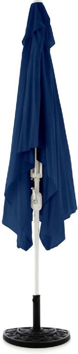 Actual product image VCM Sonnenschirm eckig 2x3m Blau mit Kurbel Marktschirm Rechteckschirm Sonnenschutz