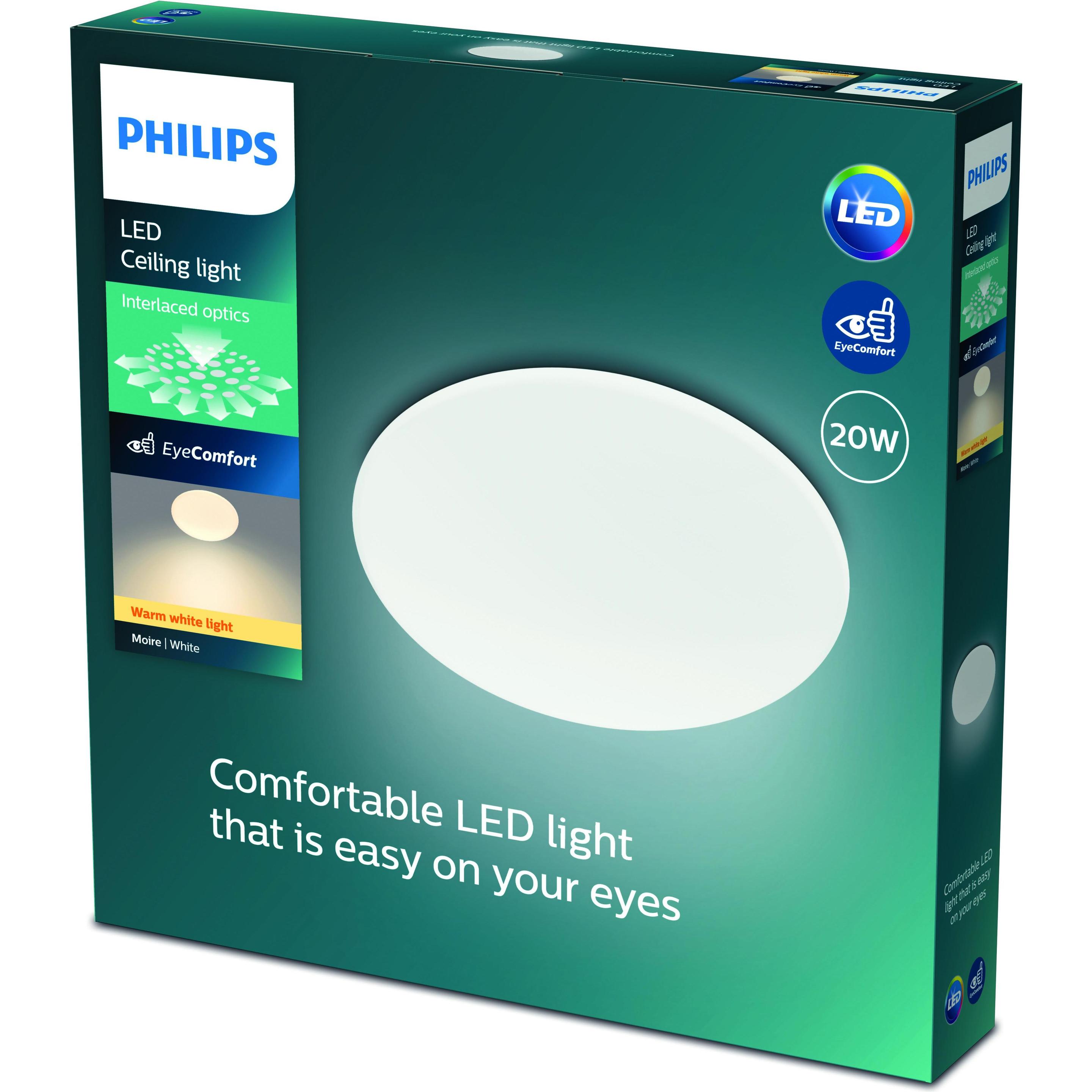 Thumbnail - Philips, Wandleuchte + Deckenleuchte, Moire (2000 lm)