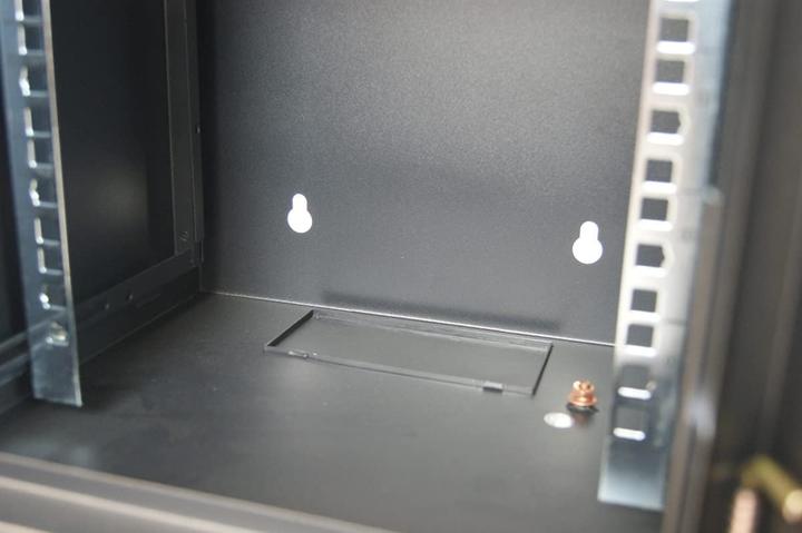 Produktbild Waytex 37483 Mini Network Case 10 Inch 6U Server with Glass Door with Lock Black, Black, Rack (10 Zoll Rack)