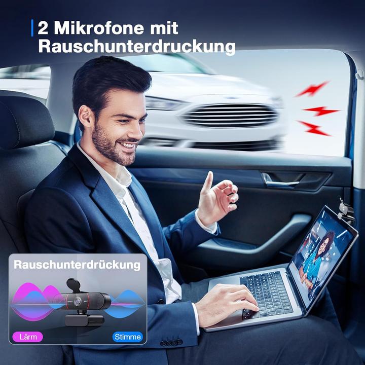 Immagine prodotto EMeet C960 UHD Webcam mit Autofokus und Dual Mikrofon