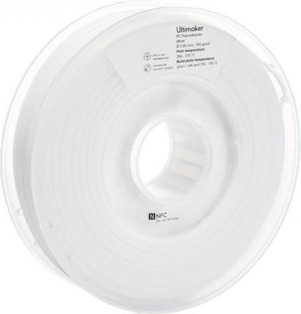 Immagine prodotto Ultimaker Filamento (policarbonato) (PC, 2.85 mm, 750 g, Bianco)