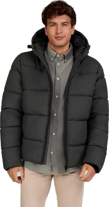 Actual product image Minoti Mens Hooded Zip Front Padded Jacket (L)