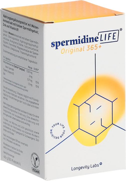 Actual product image SpermidineLife Original 365+ Caps (60 pcs., Capsules, 60 ml)