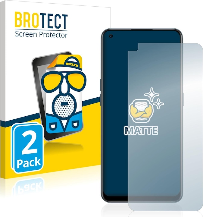 Actual product image BROTECT Anti-glare screen protector matt (2 Piece, OnePlus North CE 2 5G)