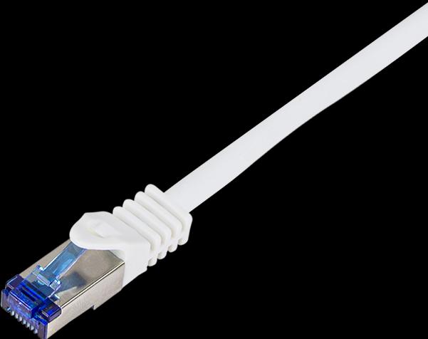 Produktbild LogiLink Patchkabel Ultraflex, Kat.6A, S/FTP, 5,0 m, weiss mitCat.7 Rohkabel, extra flexibles & weiches Kabel (S/FTP, CAT6a, 5 m)