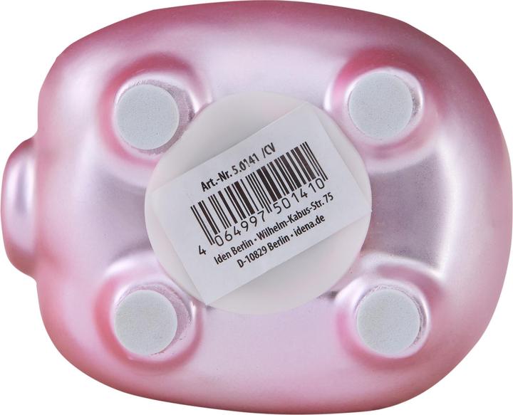 Image du produit Idena Tirelire cochon rose métallisé 7x7x8cm