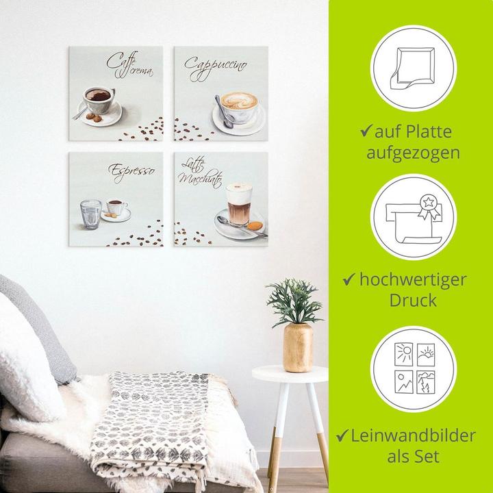 Immagine prodotto Artland Cappuccino Espresso Latte Macchiato A6PT (30 x 30 cm)