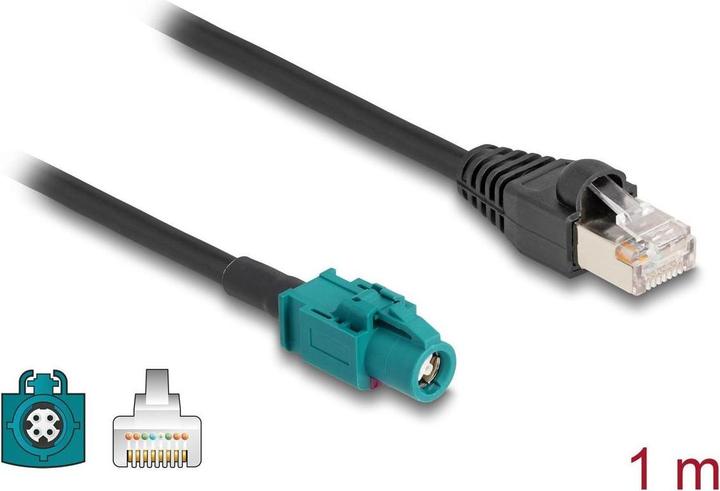 Image du produit Delock Kabel HSD Z Buchse zu RJ45 Stecker 1 m
