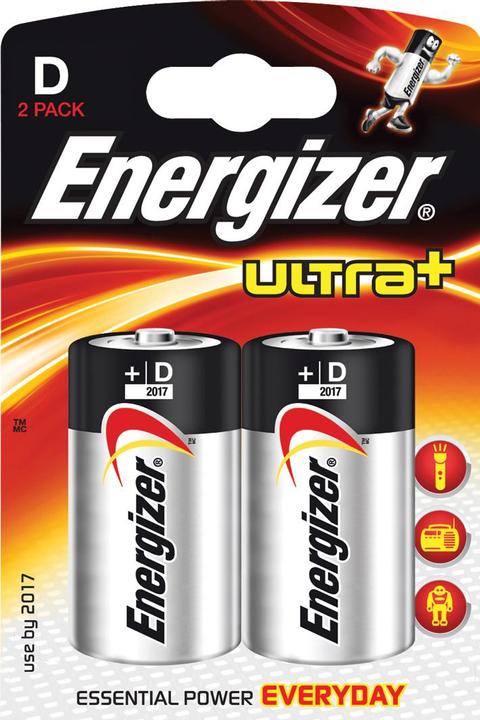 Energizer Batterien Typ D 2Stk. (2 Stk., D)