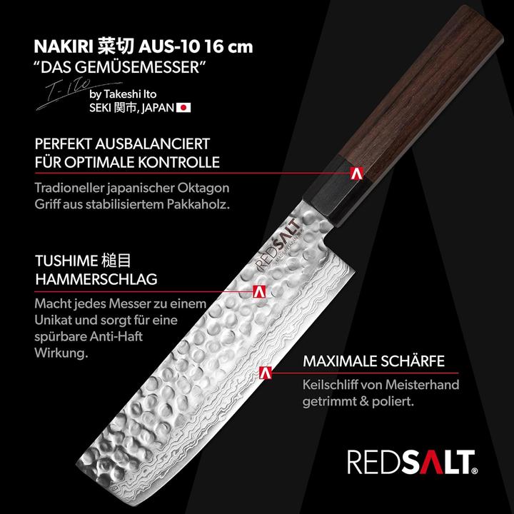 Actual product image Redsalt Nakiri (16 cm)