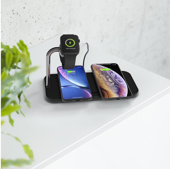 Immagine prodotto Zens Alluminio Dual Wireless Charger + orologio (20 W)