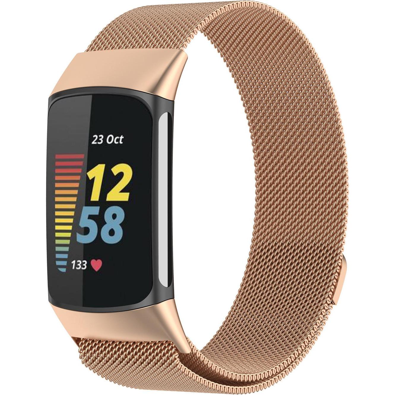 Strap-it Armband (Geflochtener Stahl), Uhrenarmband, Gold