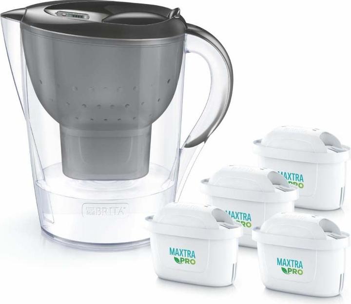 Brita Dzbanek filtrujący Marella+4 wkłady MaxtraPro PP (2 4l grafitowy) (2.40 l)