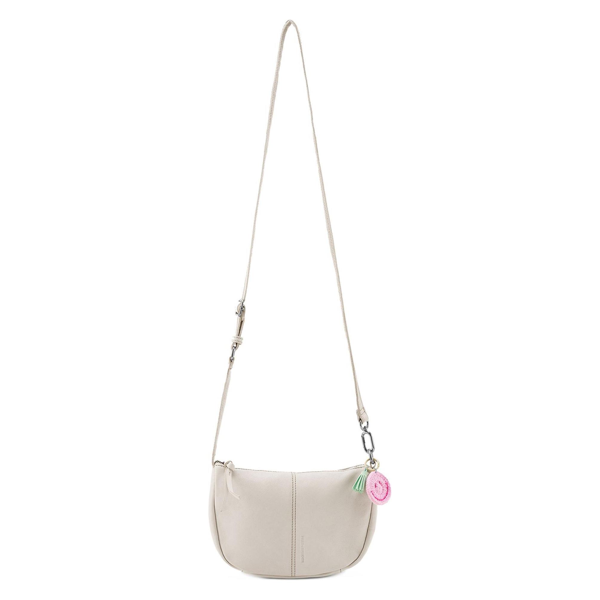 FredsBruder, Damen, Handtasche, Take A Smile Umhängetasche Leder 24 Cm, Beige