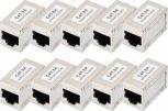 Image du produit Digitus Connecteur modulaire CAT6A, entièrement blindé RJ45 sur RJ45, 10 pcs. (Raccord réseau)