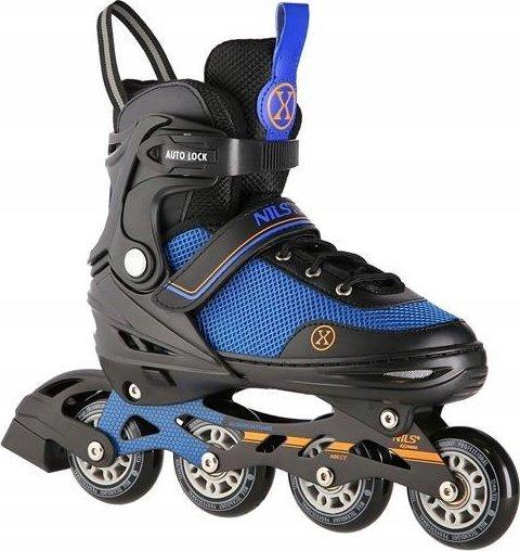 Nils NH18188A 2in1 SCHWARZ UND ORANGE GRÖSSE M. M(34-38) INLINE-SKATES MIT DIM. TUL. EISHOCKEY EXTRE (34, 35, 36, 37, 38)