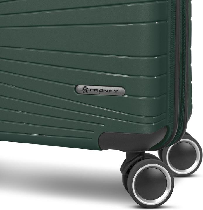 Actual product image Franky Dallas 3.0 4 Rollen Kofferset 3-teilig mit Dehnfalte (188 l)