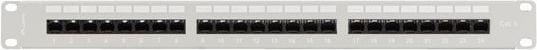 Actual product image Lanberg Patch Panel 24 Port 1u 19 Kat.6 Utp Z Organizerem Kablowym Szary