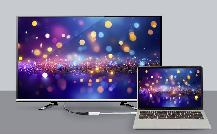Actual product image Renkforce USB-C®, DisplayPort adapter (1x USB-C® plug - 1x DisplayPort socket (USB-C, 15 cm)