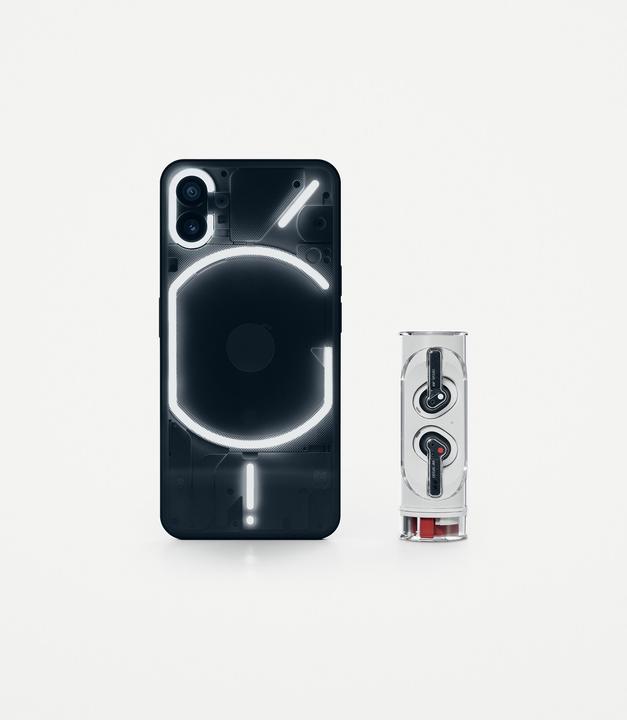 Produktbild Nothing Phone (1) mit Ear (Stick) (256 GB, Schwarz, 6.55", Dual SIM, 5G)