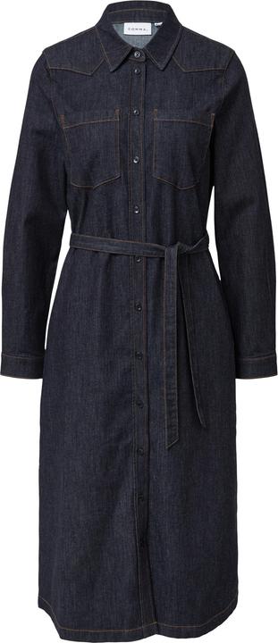 Image du produit Comma Kleid Leichtes Denimkleid in Midilänge mit Bindegürtel (36)