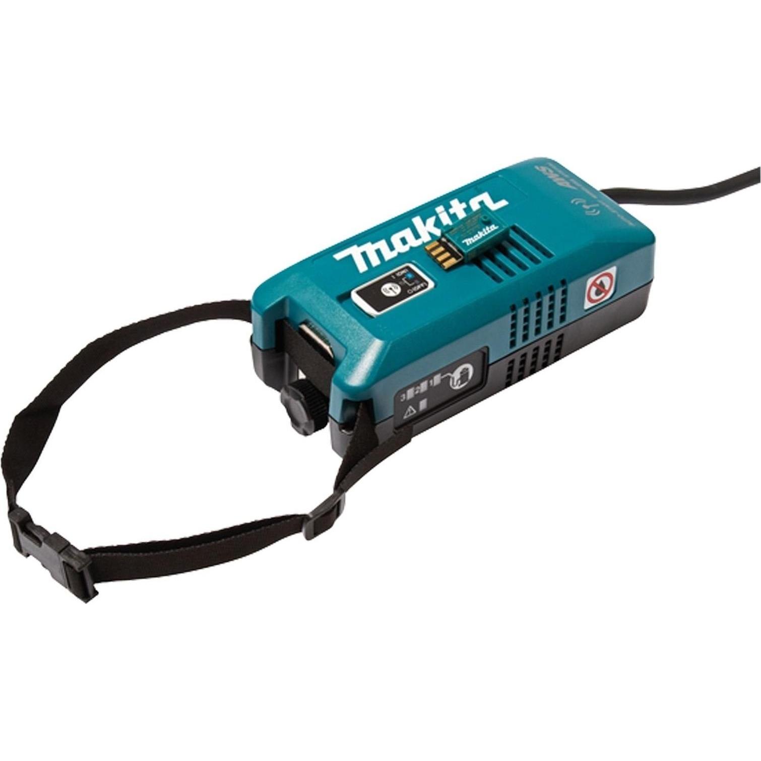 Makita 199773-1 Adattatore radio WUT02U (Trasmettitore e ricevitore), Adattatore audio Bluetooth, Nero