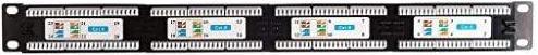 Produktbild Netrack 104-06 patch panel 19 24-jungtys cat. 6 UTP, with shelf (U/UTP, CAT6, 0.10 m)