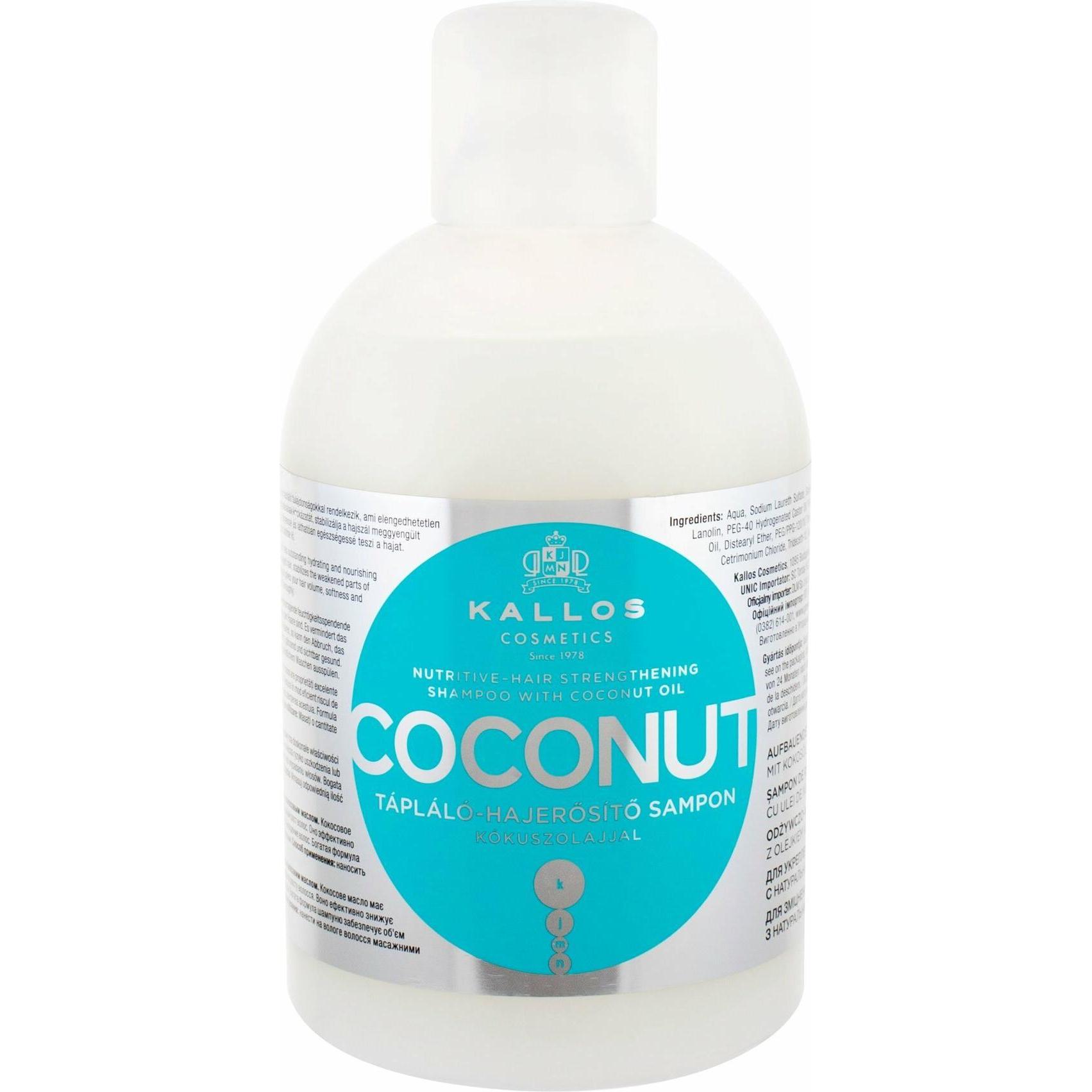 Kallos Cosmetics, Shampoo, Coconut (1000 ml, Flüssiges Shampoo)