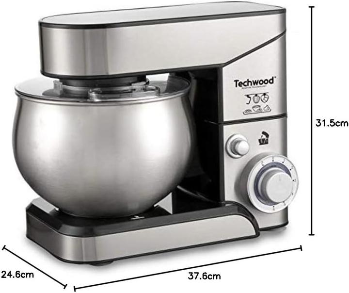 Actual product image Techwood TRO1050 - Keukenmachine - Staande Mixer - RVS - 5 L (1000 W, 5 l)