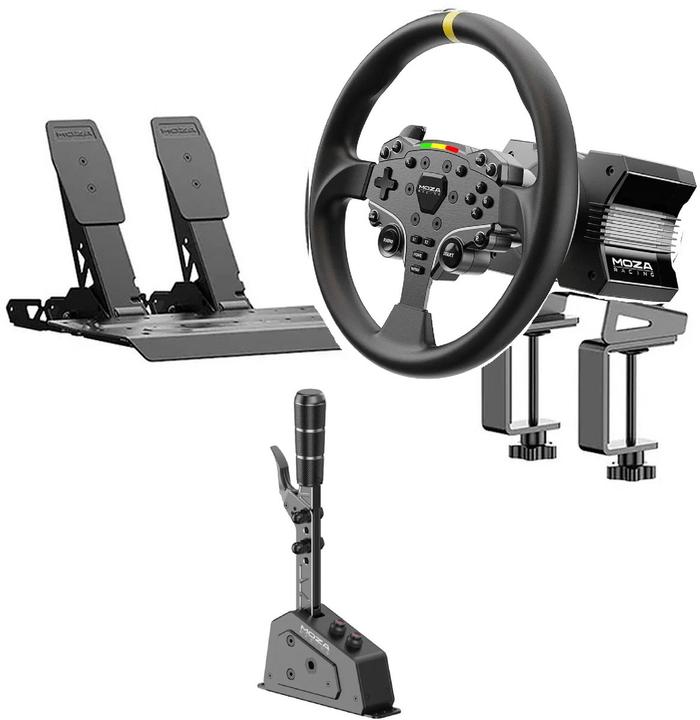 Produktbild Moza Racing R3 Xbox Bundle – Direct Drive Base + 12" Rundlenkrad + SGP Sequentieller Schalthebel (PC)