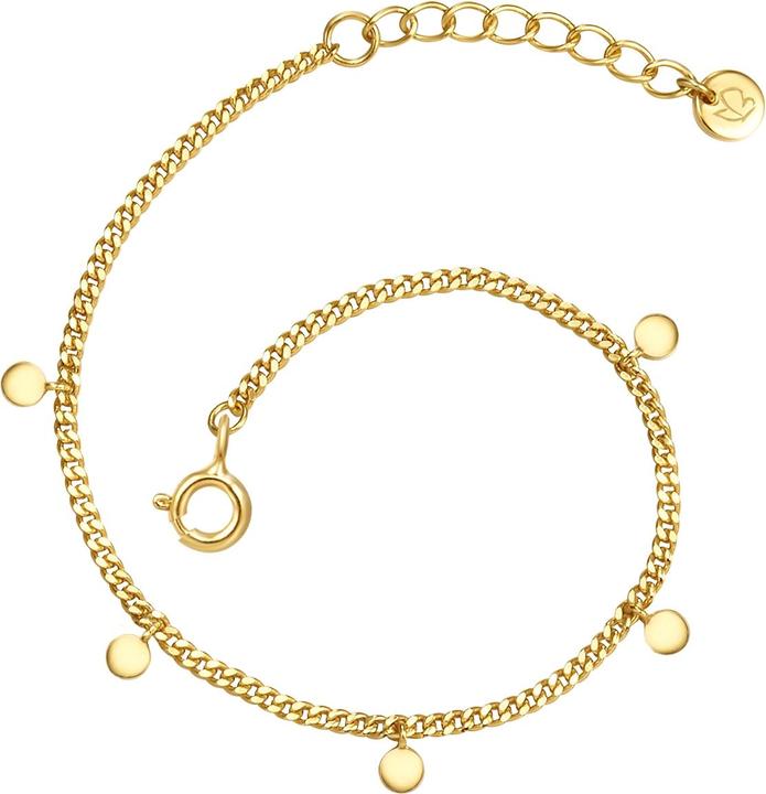 Glanzstücke München Damen Sterling Silber gelbgold - 30452 (15 cm, Sterling Silber 100%)