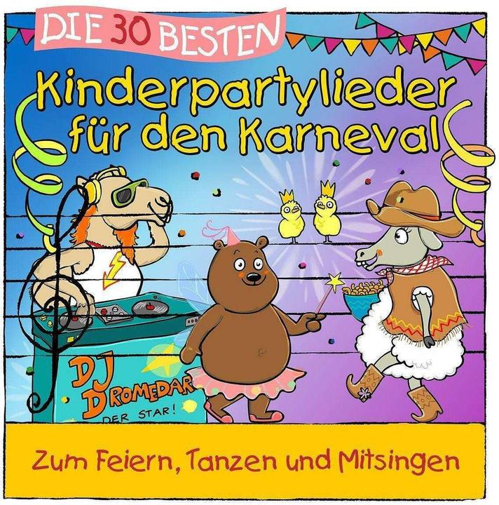 Immagine prodotto Le 30 migliori canzoni per feste per bambini per carnevale (Simone Sommerland, Le rane dell'asilo nido, Tedesco)