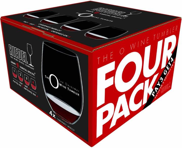 Actual product image Riedel Red wine glass O WINE TUMBLER (60 cl, 4 Glasses, Red wine glasses)