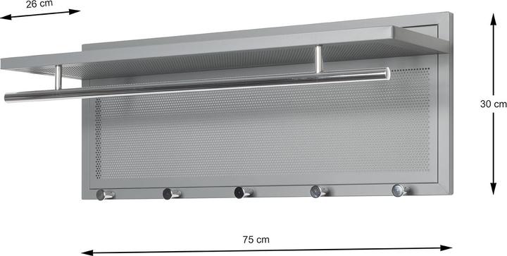 Productafbeelding HAKU Möbel Wandgarderobe